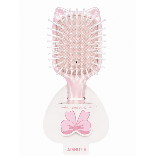 Масажна дитяча щітка для волосся MyCosmetics з вушками 15 см, жовта
