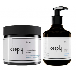 Набір Deeply Hydrating DUO шампунь та маска з колагеном для зволоження сухого волосся, 300/250 мл
