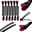 Набір металевих затискачів Termax Professional Evolution Black&Red, 12 шт