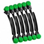 Набір металевих затискачів Termax Professional Evolution чорно-зелені, 12 шт