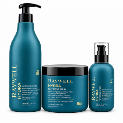 Набір Raywell B.IO HYDRA Nutritive TRIO шампунь, маска та флюїд для живлення сухого волосся, 200+200+100 г (розлив)